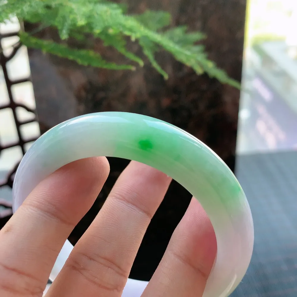 正圈冰糯春彩 无瑕 尺寸:56.8/12.8/9.8 超美