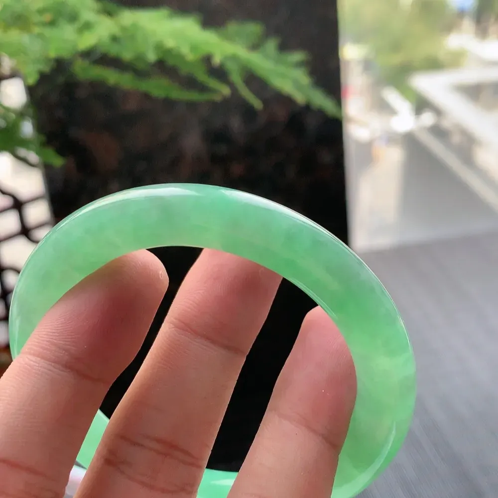 圆条冰阳绿 无瑕 尺寸:54.1/9.2/9.6 种色兼备🥰🥰