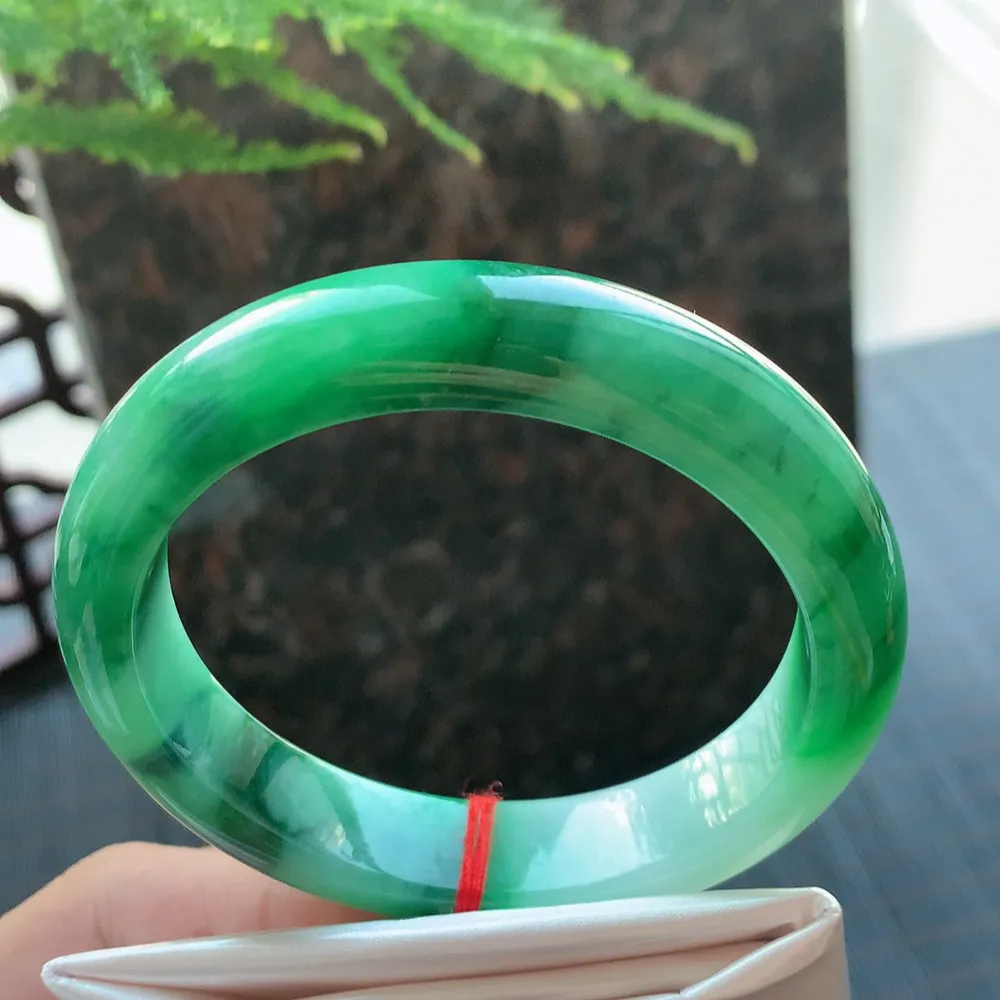 正圈冰糯辣绿 无瑕 尺寸:56.6/12.4/8.4色好