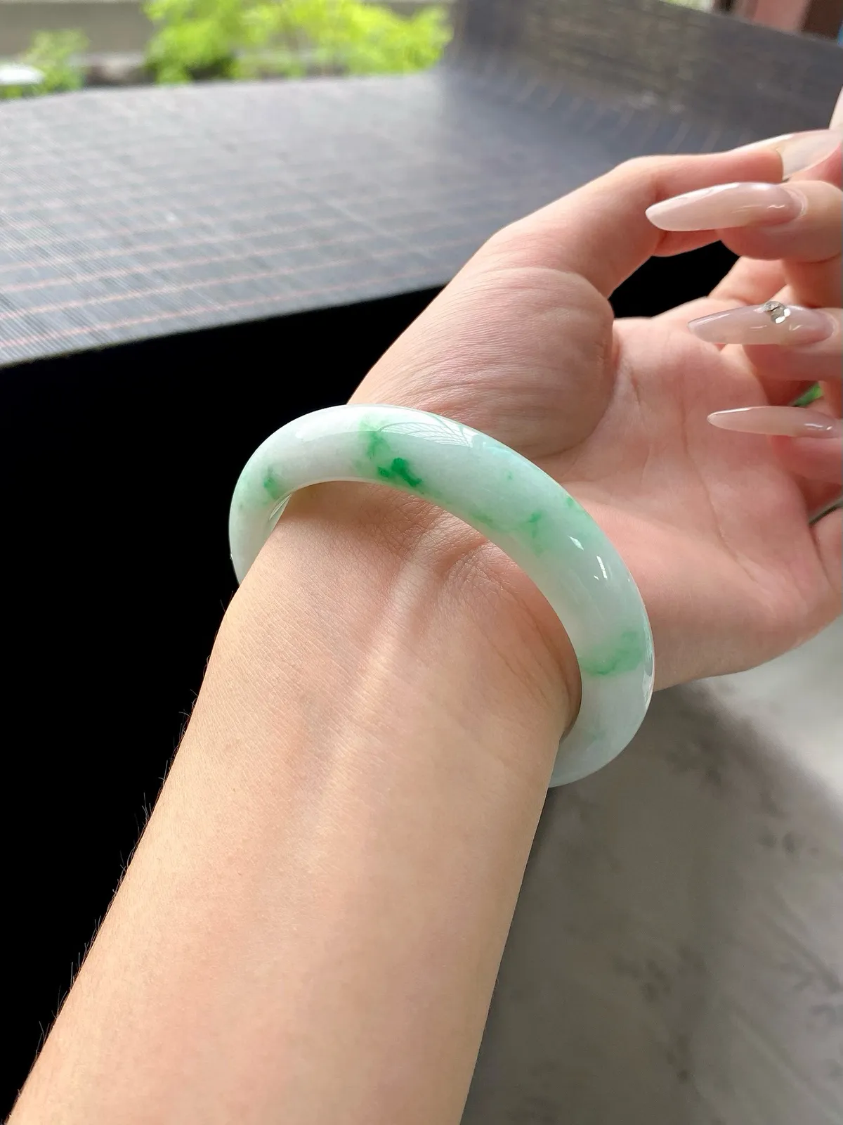 阳绿白底青正圈成品
⭕️58-12.8-8.8