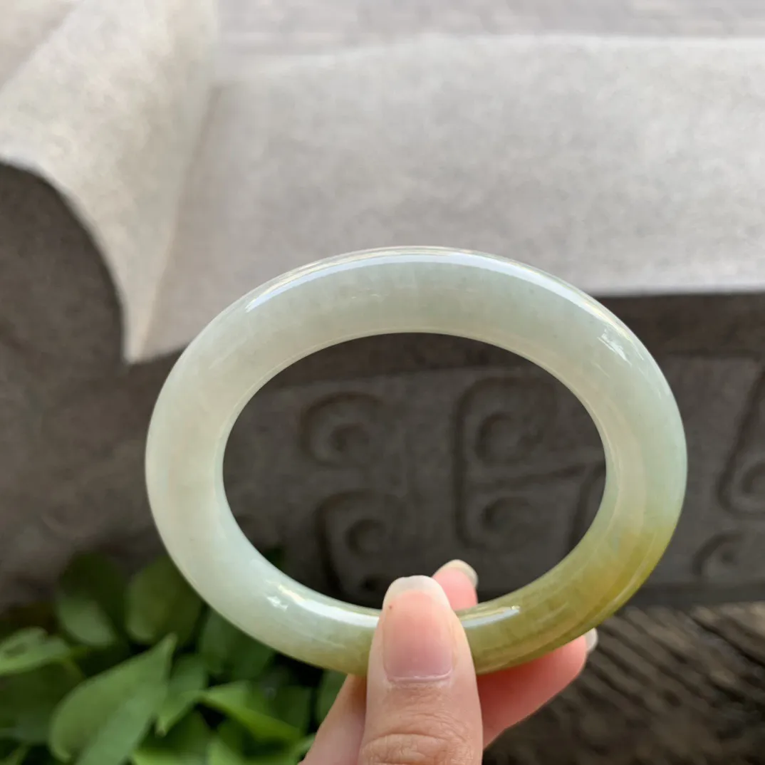 圈口57.2-11 【蜜糖黄圆条手镯】圆条57 58可戴