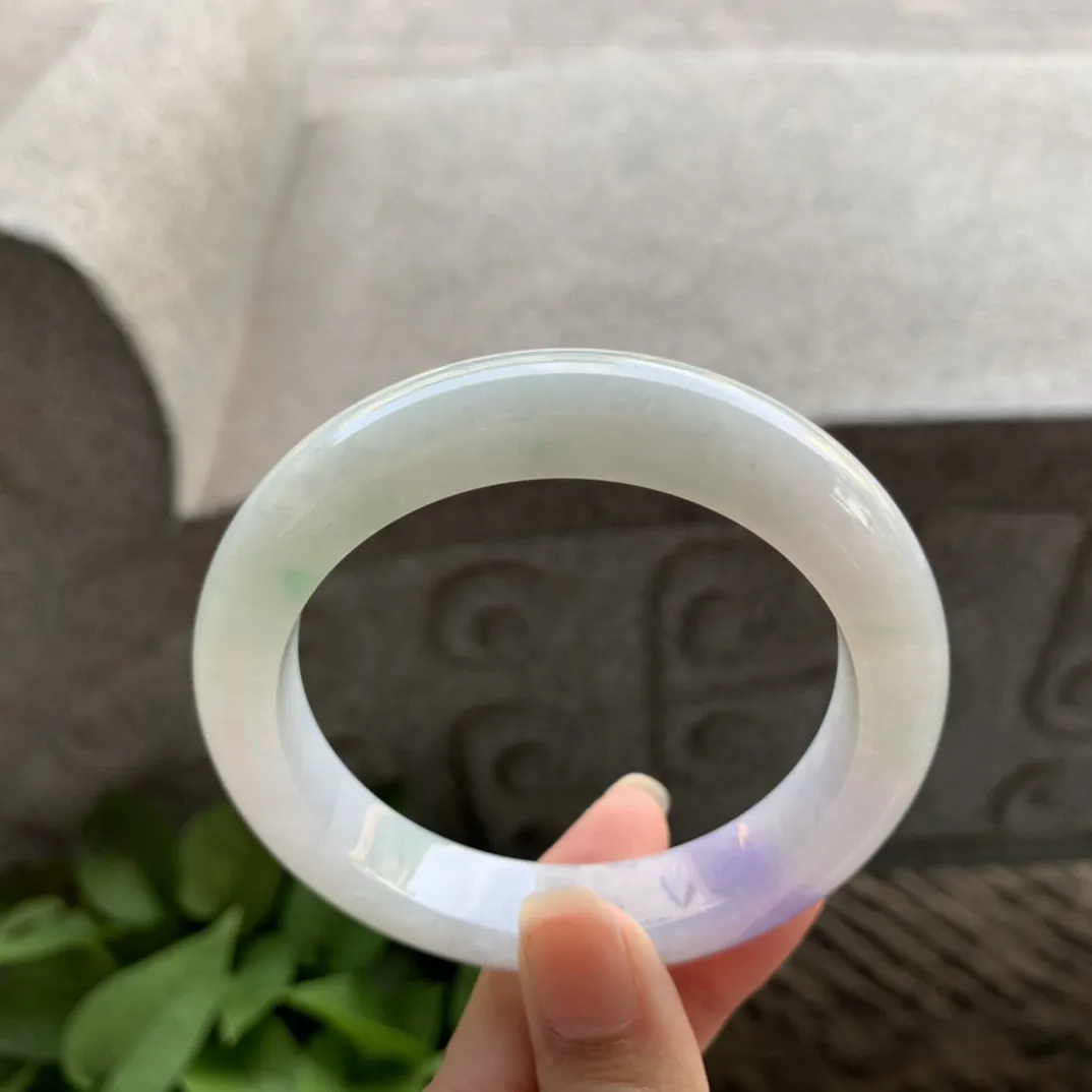 圈口 57.3-12.3-9.3【飘紫正圈手镯】正圈57 58可戴