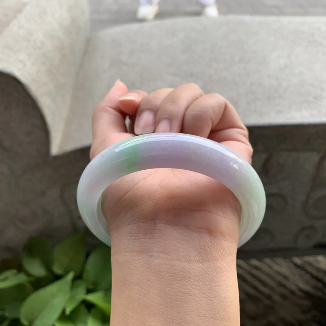 大圈口58.8-12.8-9.4 【春彩正圈手镯】正圈58 59可戴