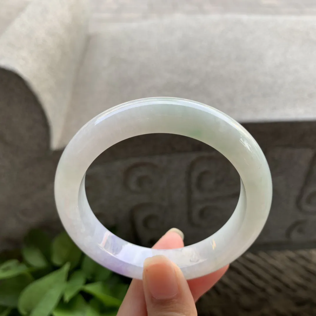 圈口 57.3-12.3-9.3【飘紫正圈手镯】正圈57 58可戴