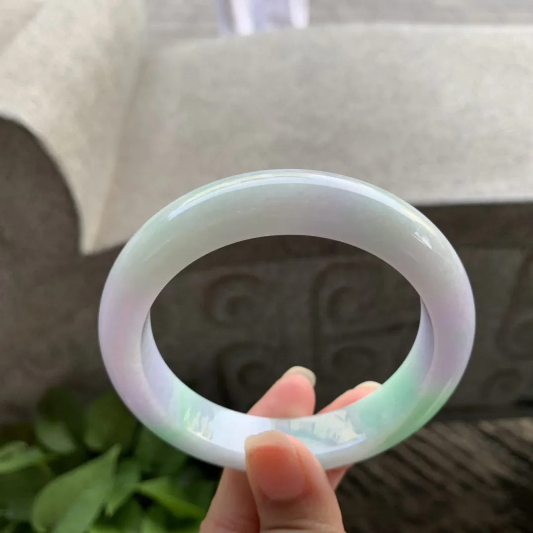 大圈口58.8-12.8-9.4 【春彩正圈手镯】正圈58 59可戴