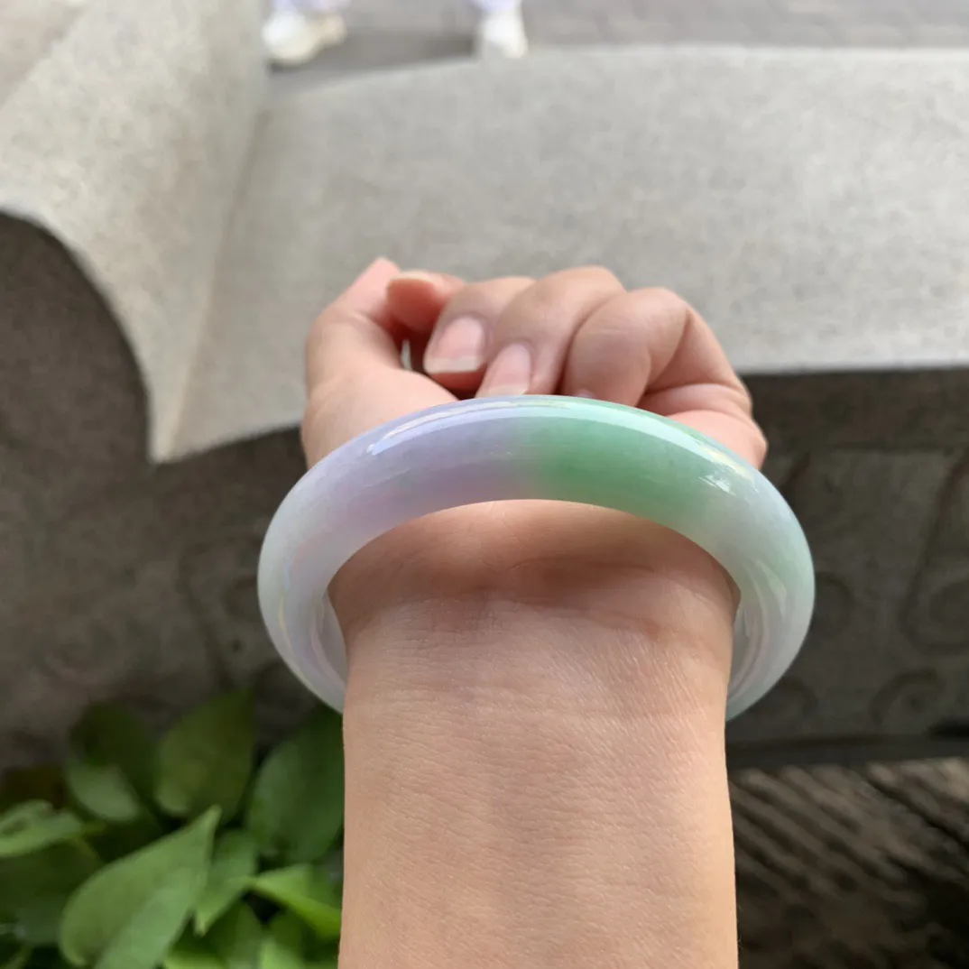 大圈口58.8-12.8-9.4 【春彩正圈手镯】正圈58 59可戴