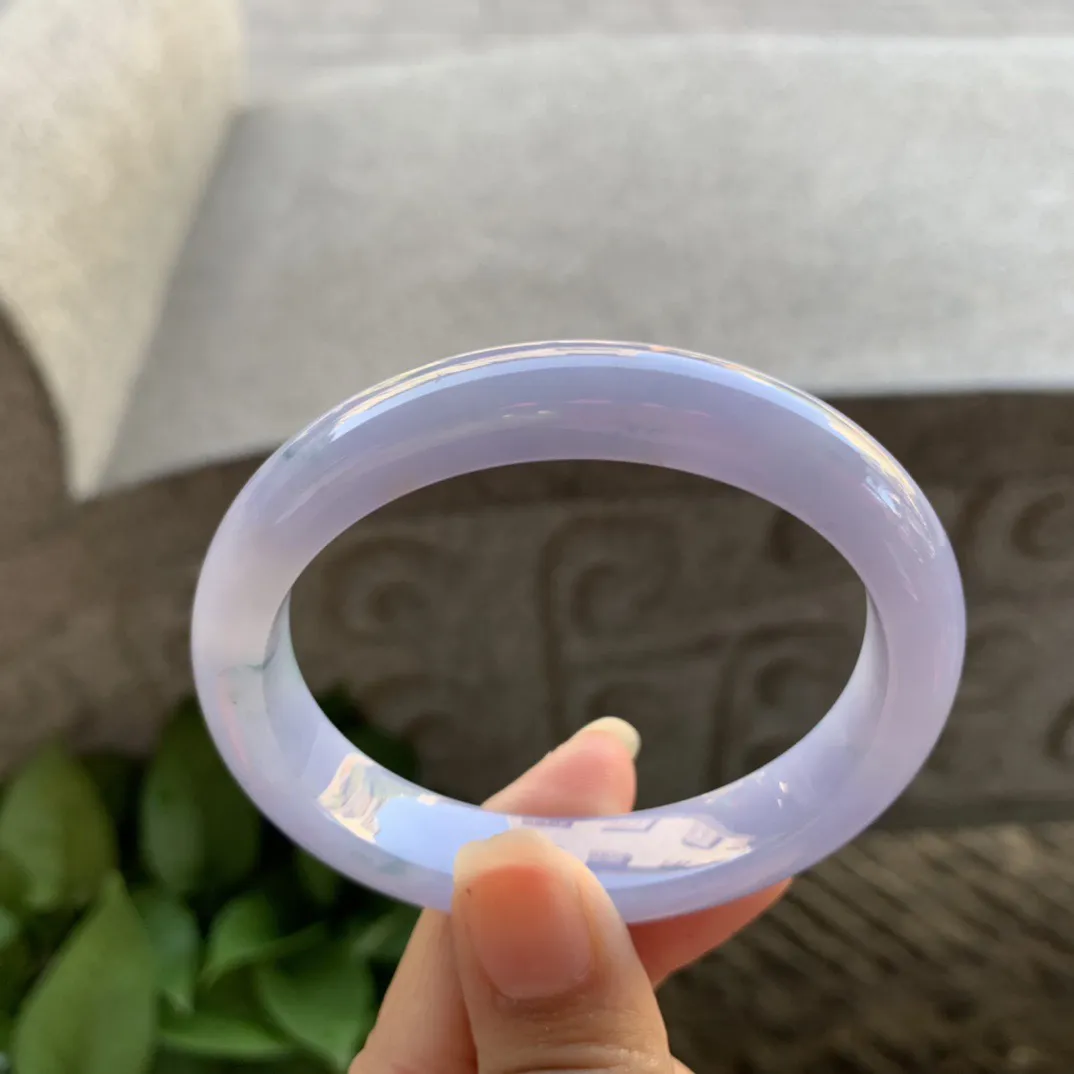 圈口 54.8-47-11.4-8【茄紫飘花贵妃手镯】贵妃54 5可戴