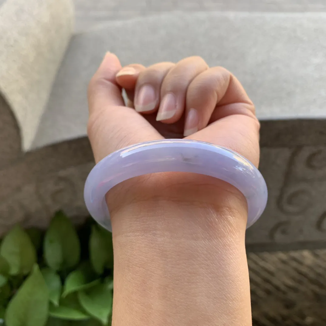 圈口 54.8-47-11.4-8【茄紫飘花贵妃手镯】贵妃54 5可戴