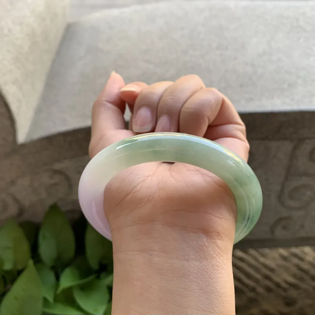 圈口56.5-10.7 【春彩圆条手镯】圆条56 57可戴