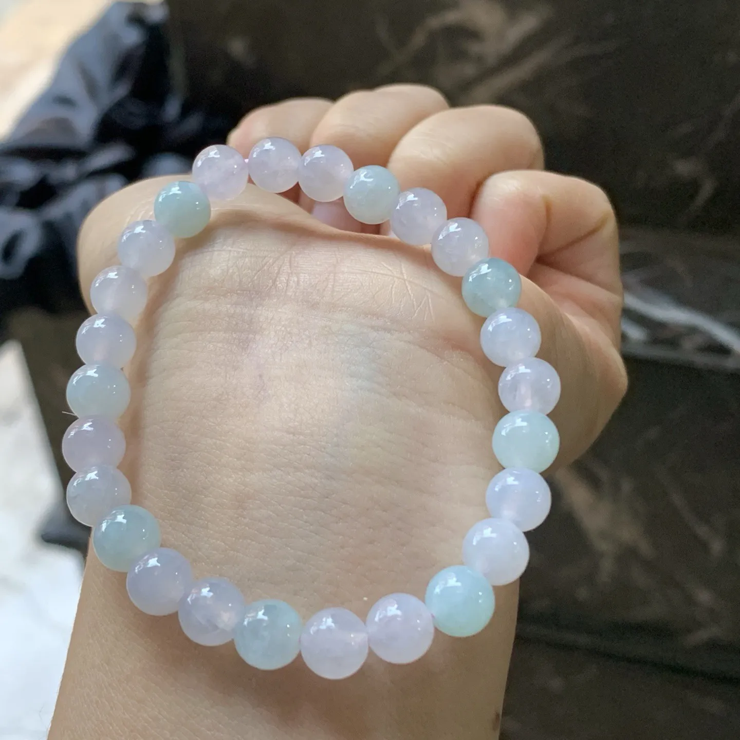 淡春彩手串^_^冰透 清新