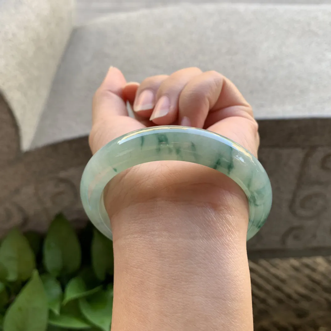 圈口 55.5-12-8.6【飘花正圈手镯】正圈55 56可戴