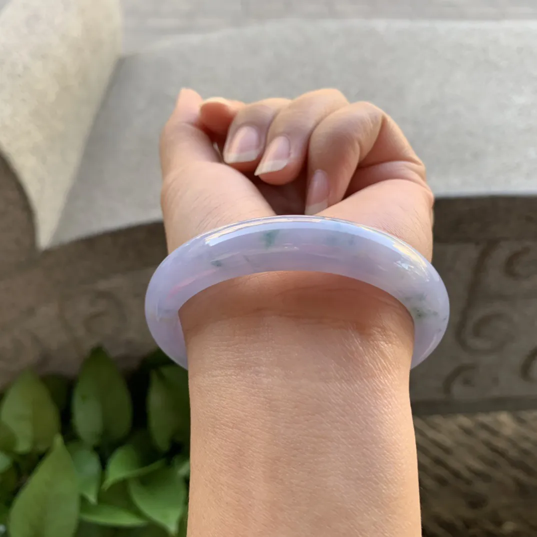 圈口 54.8-47-11.4-8【茄紫飘花贵妃手镯】贵妃54 5可戴