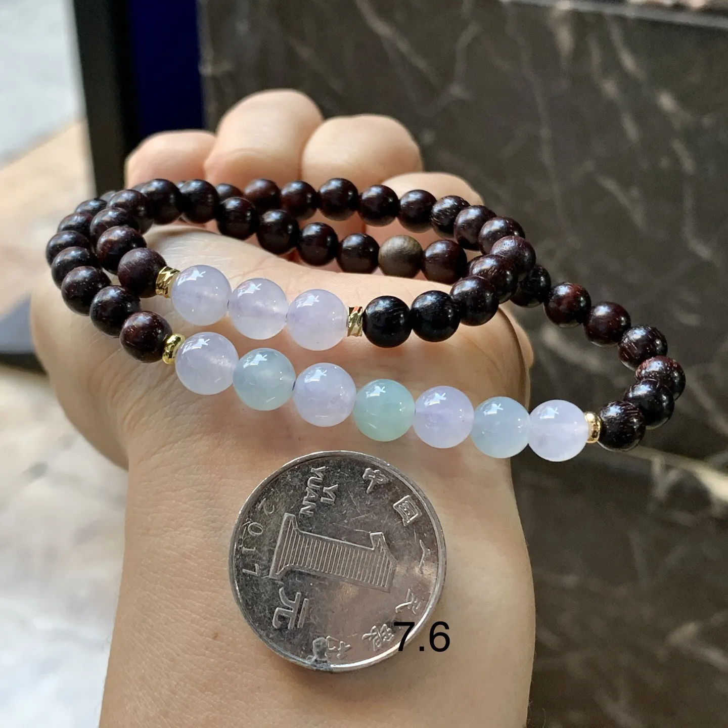 冰晴水珠珠手串^_^清新甜美