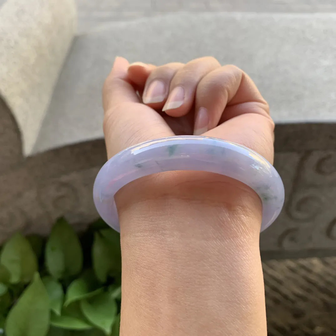 圈口 54.8-47-11.4-8【茄紫飘花贵妃手镯】贵妃54 5可戴