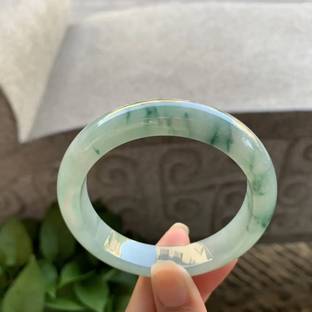 圈口 55.5-12-8.6【飘花正圈手镯】正圈55 56可戴