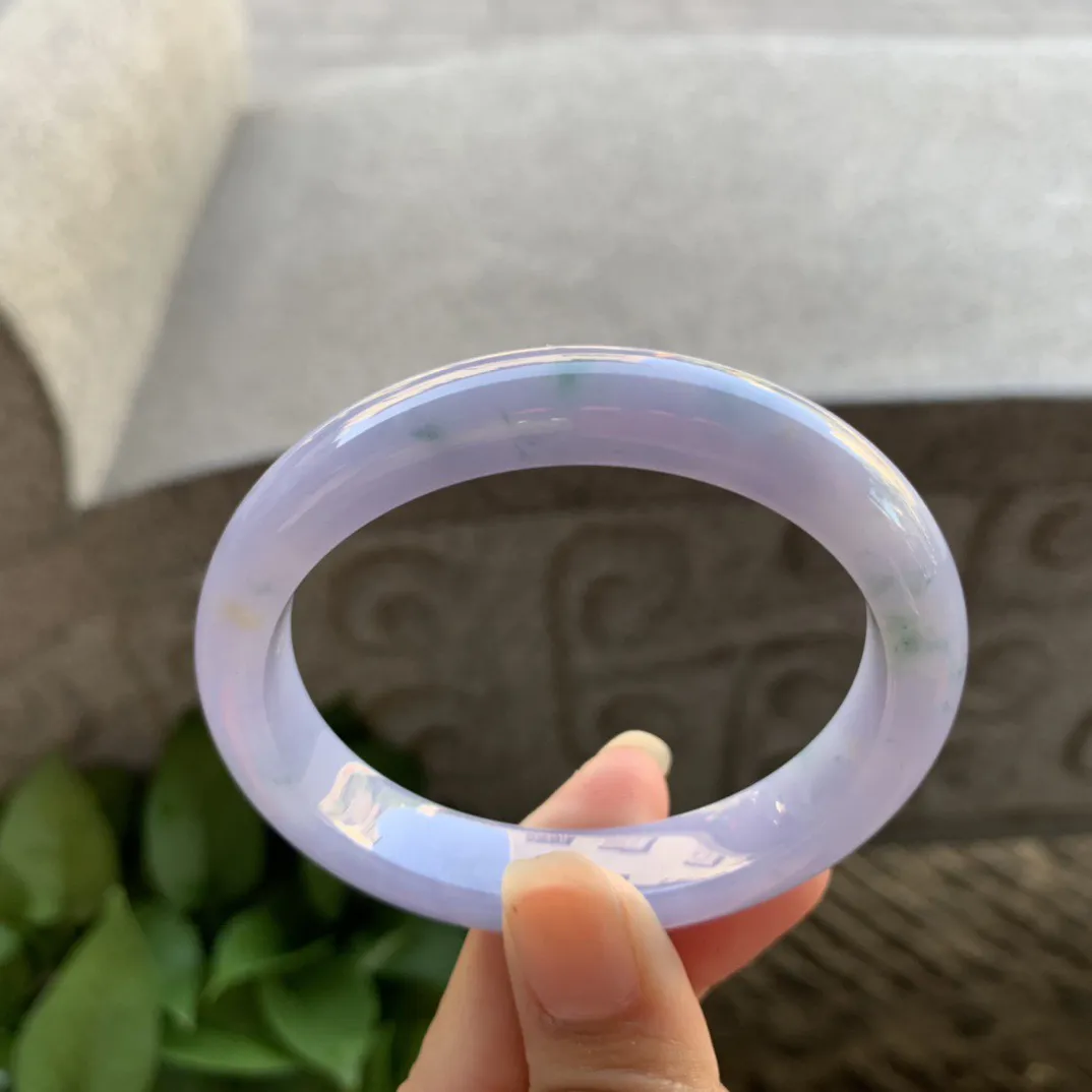 圈口 54.8-47-11.4-8【茄紫飘花贵妃手镯】贵妃54 5可戴