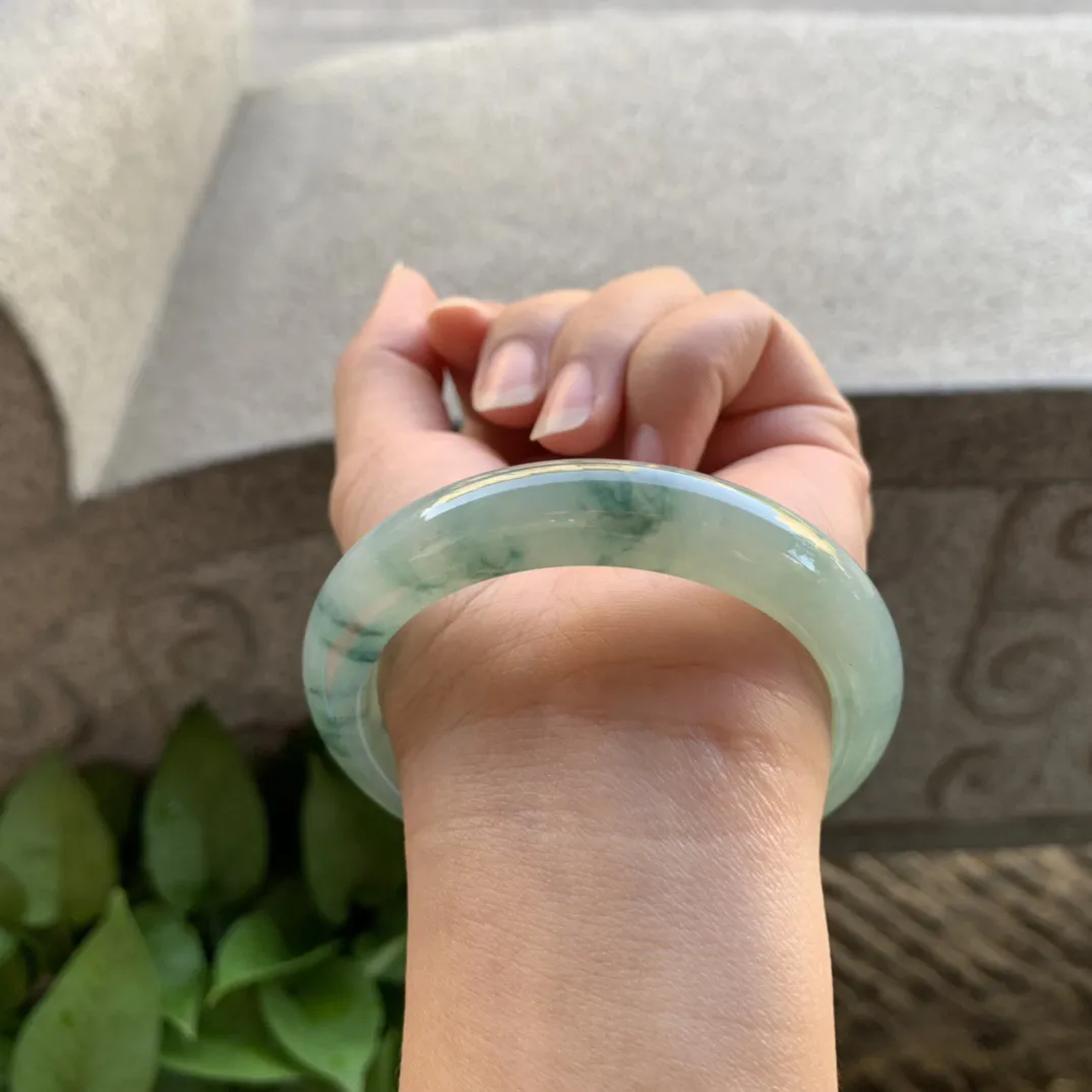 圈口 55.5-12-8.6【飘花正圈手镯】正圈55 56可戴