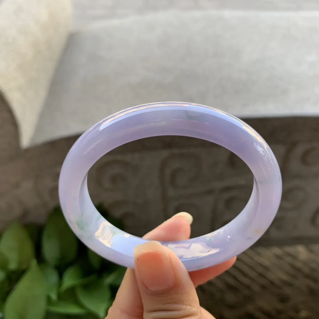 圈口 54.8-47-11.4-8【茄紫飘花贵妃手镯】贵妃54 5可戴