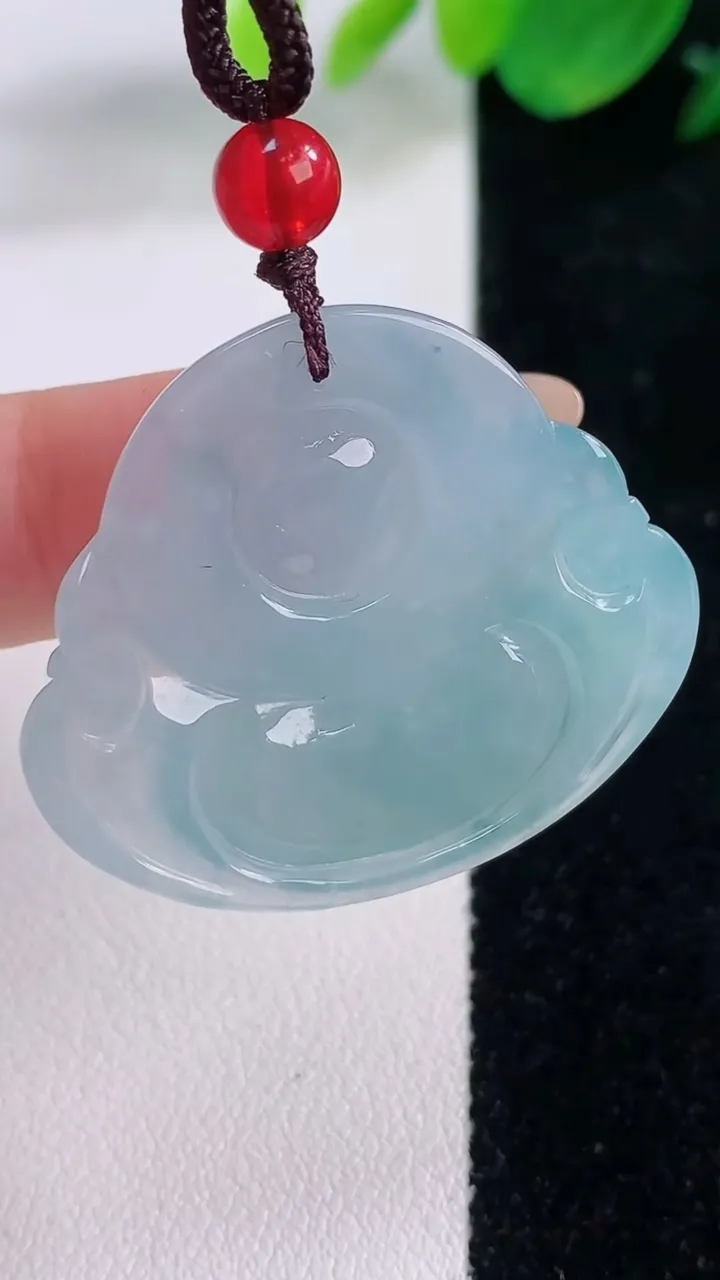 天然A货翡翠紫罗兰佛公吊坠，尺寸31-35.8-7.4，重量:14.06g
12月1日