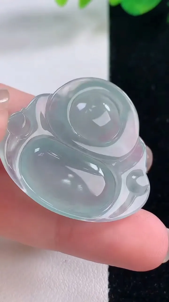 天然A货翡翠佛公吊坠，尺寸31.2-35.4-5.7，重量:9.21g
12月2日