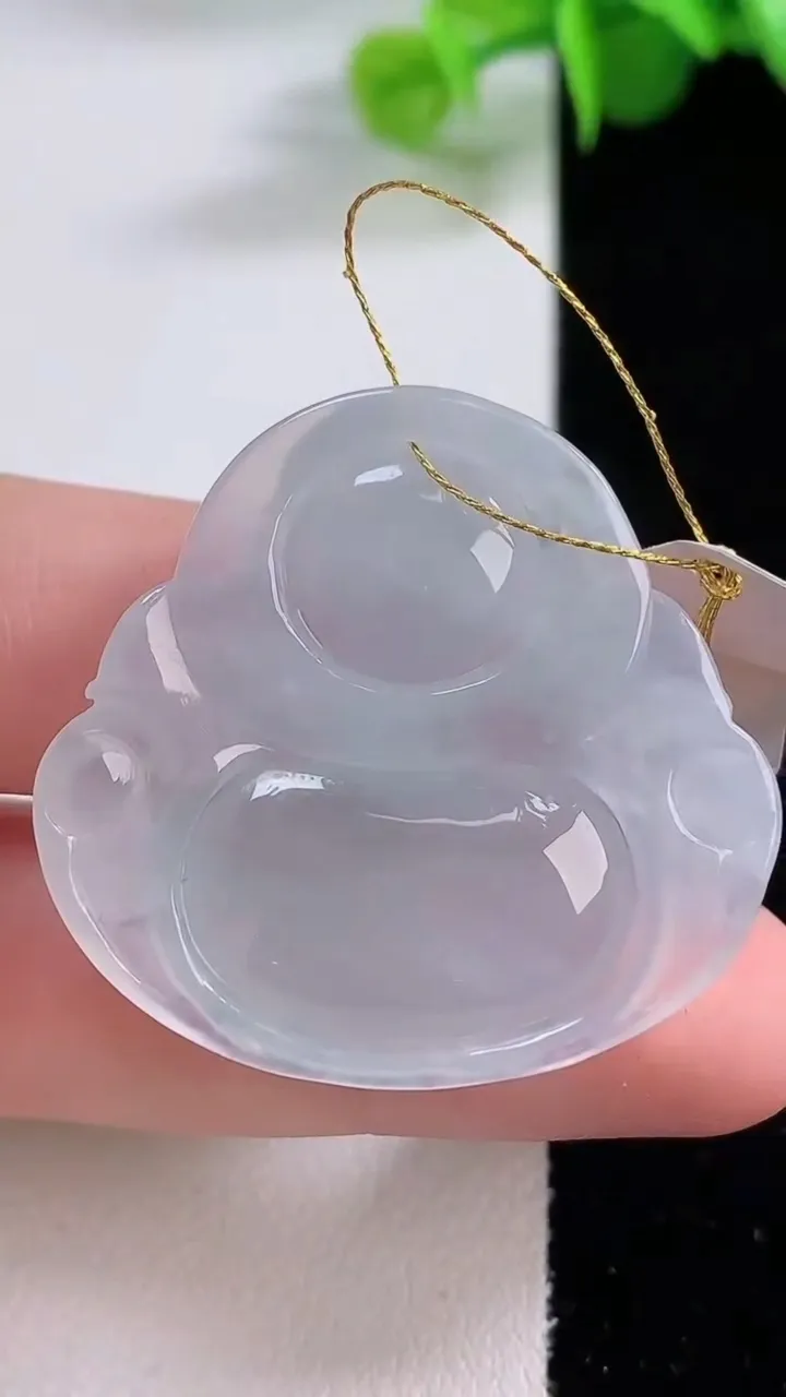 天然A货翡翠佛公吊坠，尺寸33.5-35.3-5.7，重量:10.13g
12月5日