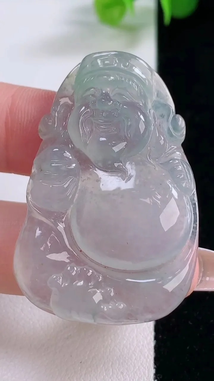 天然A货翡翠财神爷吊坠，尺寸44.6-29-5.8，重量:13.11g
12月5日