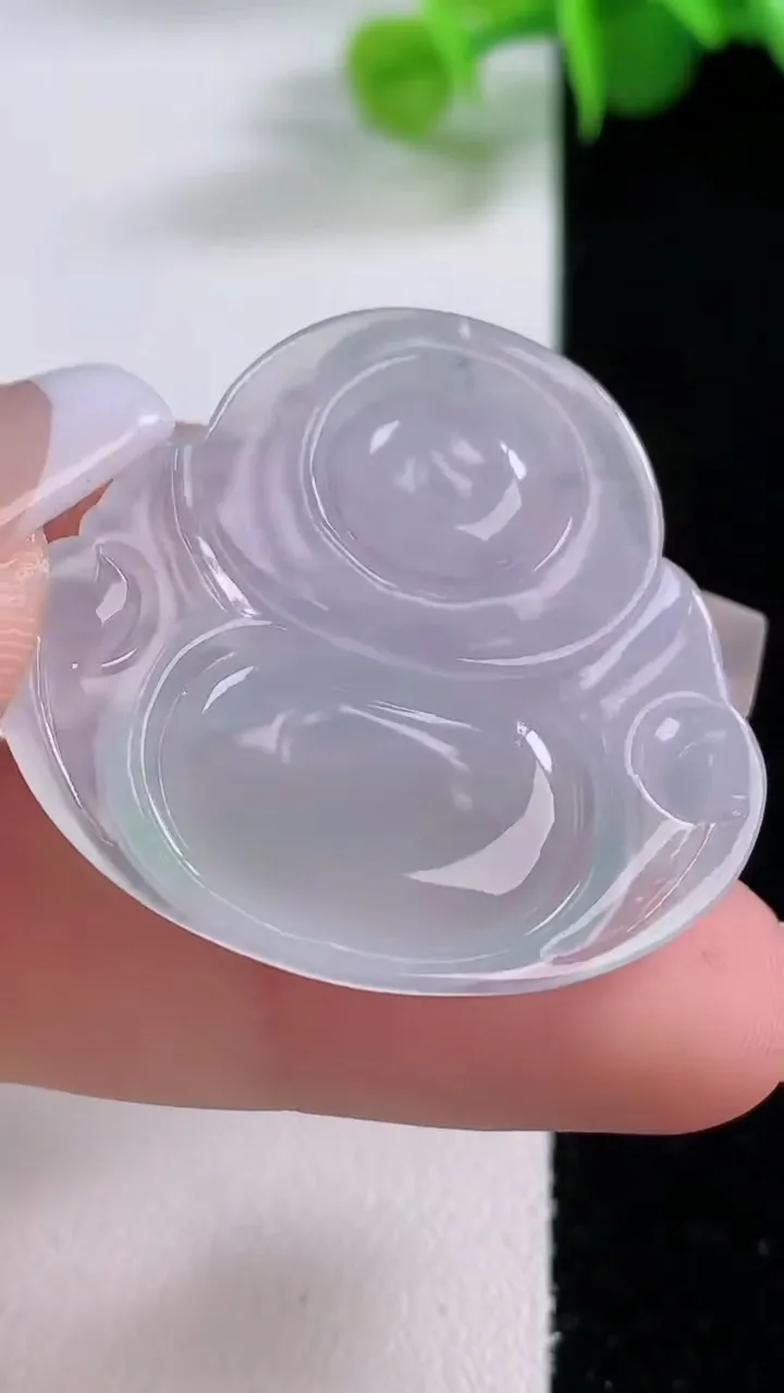 天然A货翡翠佛公吊坠，尺寸31.6-35-5.4，重量:9.25g
12月5日