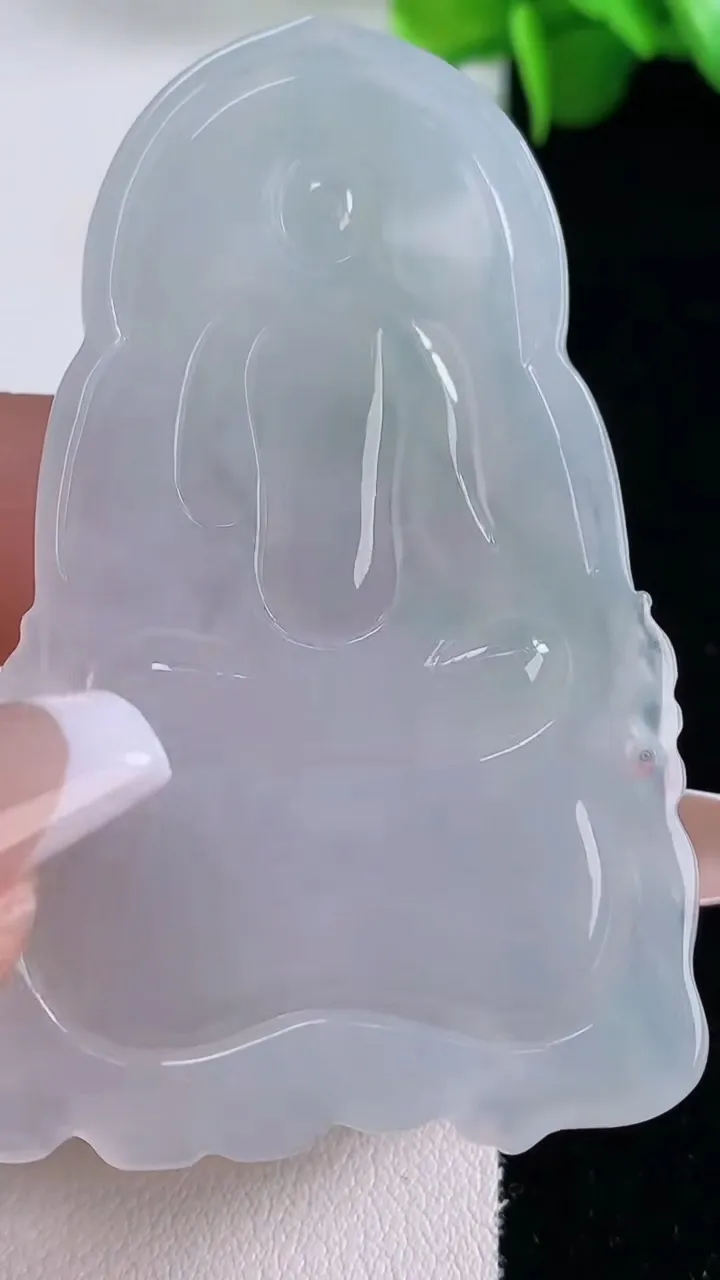 天然A货翡翠花普贤菩萨吊坠，尺寸61.3-38-6，重量:27.39g
12月5日