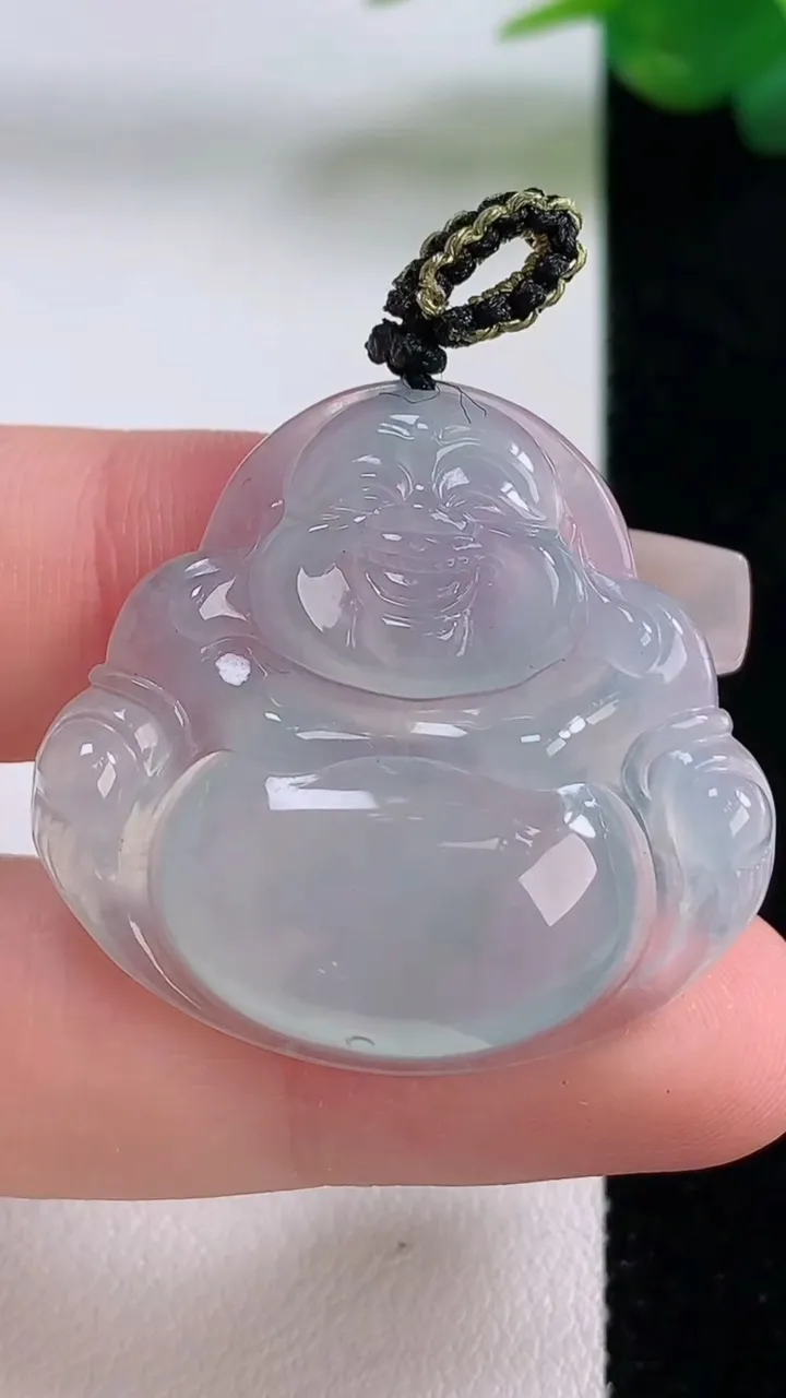 天然A货翡翠佛公吊坠，尺寸30.7-32-6，重量:8.72g
12月6日