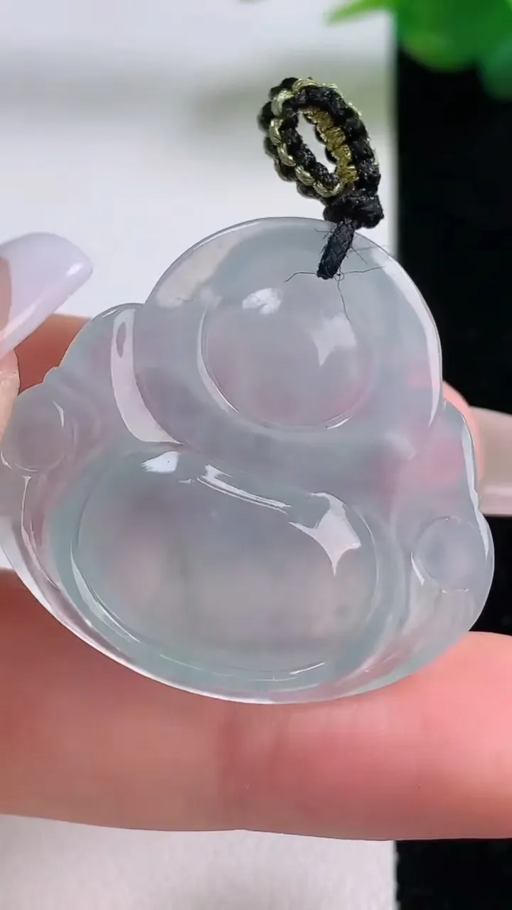 天然A货翡翠佛公吊坠，尺寸30.7-32-6，重量:8.72g
12月6日