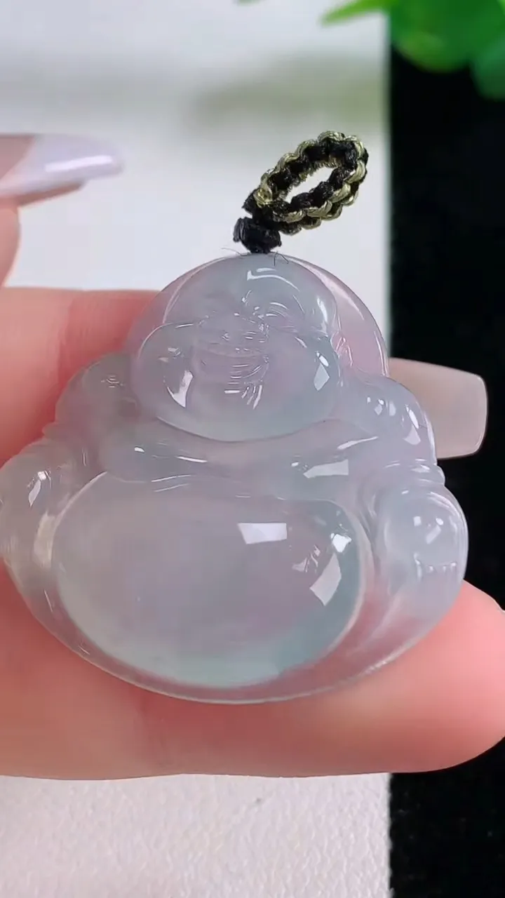 天然A货翡翠佛公吊坠，尺寸30.7-32-6，重量:8.72g
12月6日