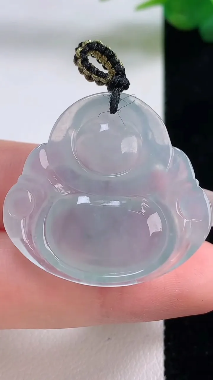 天然A货翡翠佛公吊坠，尺寸30.7-32-6，重量:8.72g
12月6日