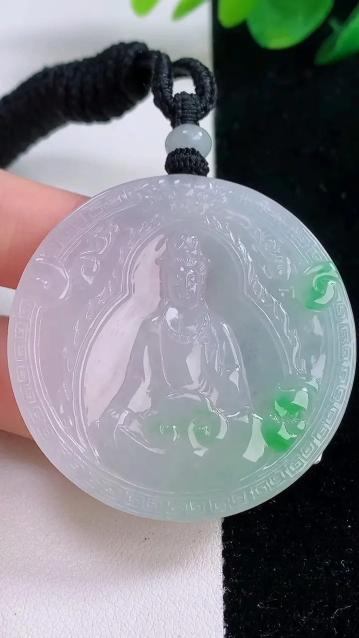 天然A货翡翠文殊菩萨吊坠，尺寸47-4.5，重量:28.74g
12月7日