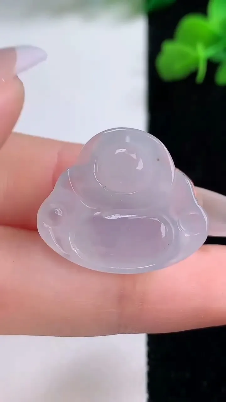 天然A货翡翠佛公吊坠，尺寸21.3-25-6，重量:4.87g
12月8日