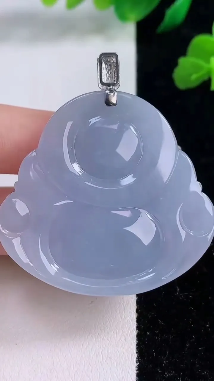 天然A货翡翠18K金紫罗兰佛公吊坠，尺寸44.8-47.8-10，重量:35.01g
12月8日