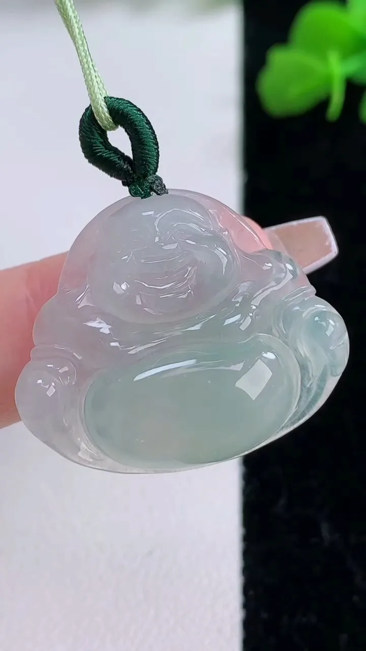 天然A货翡翠佛公吊坠，尺寸24.4-28-5，重量:5.26g
12月8日