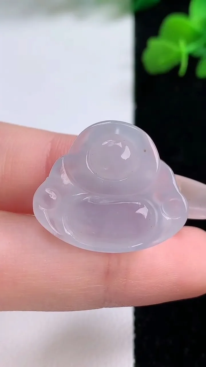 天然A货翡翠佛公吊坠，尺寸21.3-25-6，重量:4.87g
12月8日