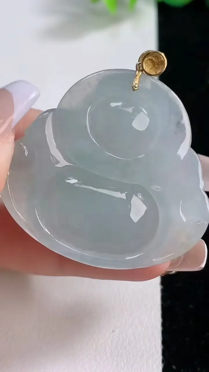 天然A货翡翠佛公吊坠，尺寸36-40-10.2，重量:21.01g
12月9日