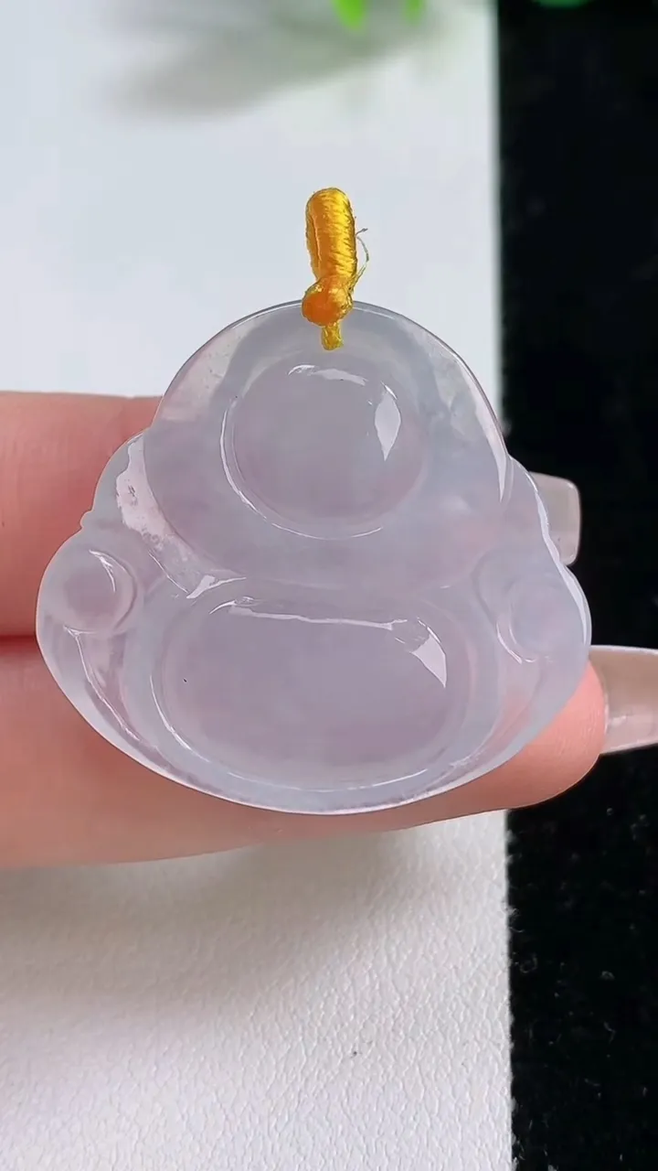 天然A货翡翠佛公吊坠，尺寸31-33.4-5.3，重量:8.53g
12月10日