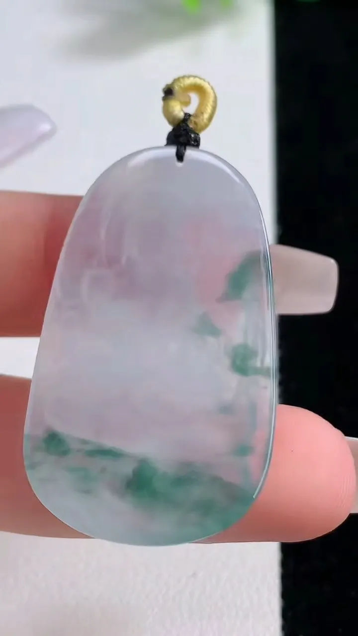 天然A货翡翠冰种飘花普贤菩萨吊坠，尺寸39-23.4-3.3，重量:6.51g
12月10日