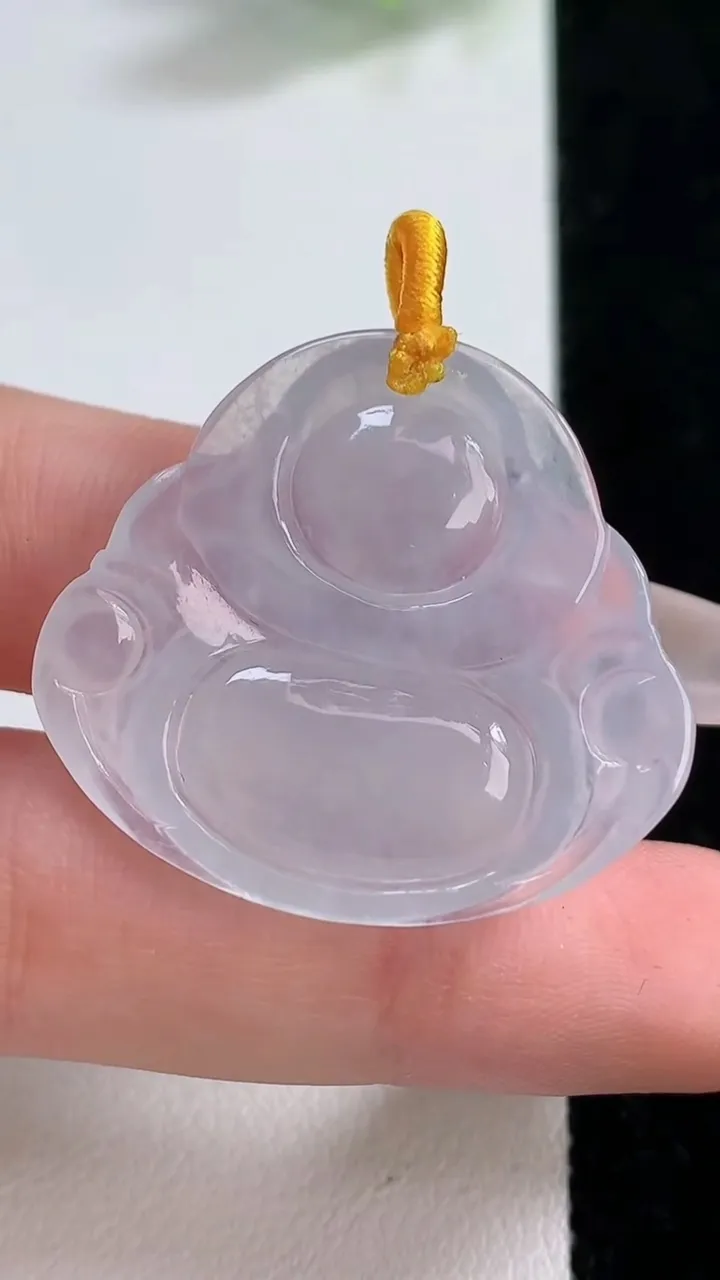 天然A货翡翠佛公吊坠，尺寸29.6-33-5.3，重量:7.68g
12月10日