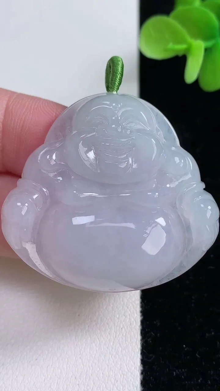 天然A货翡翠佛公吊坠，尺寸38.3-41.8-7.2，重量:18.62g
12月13日