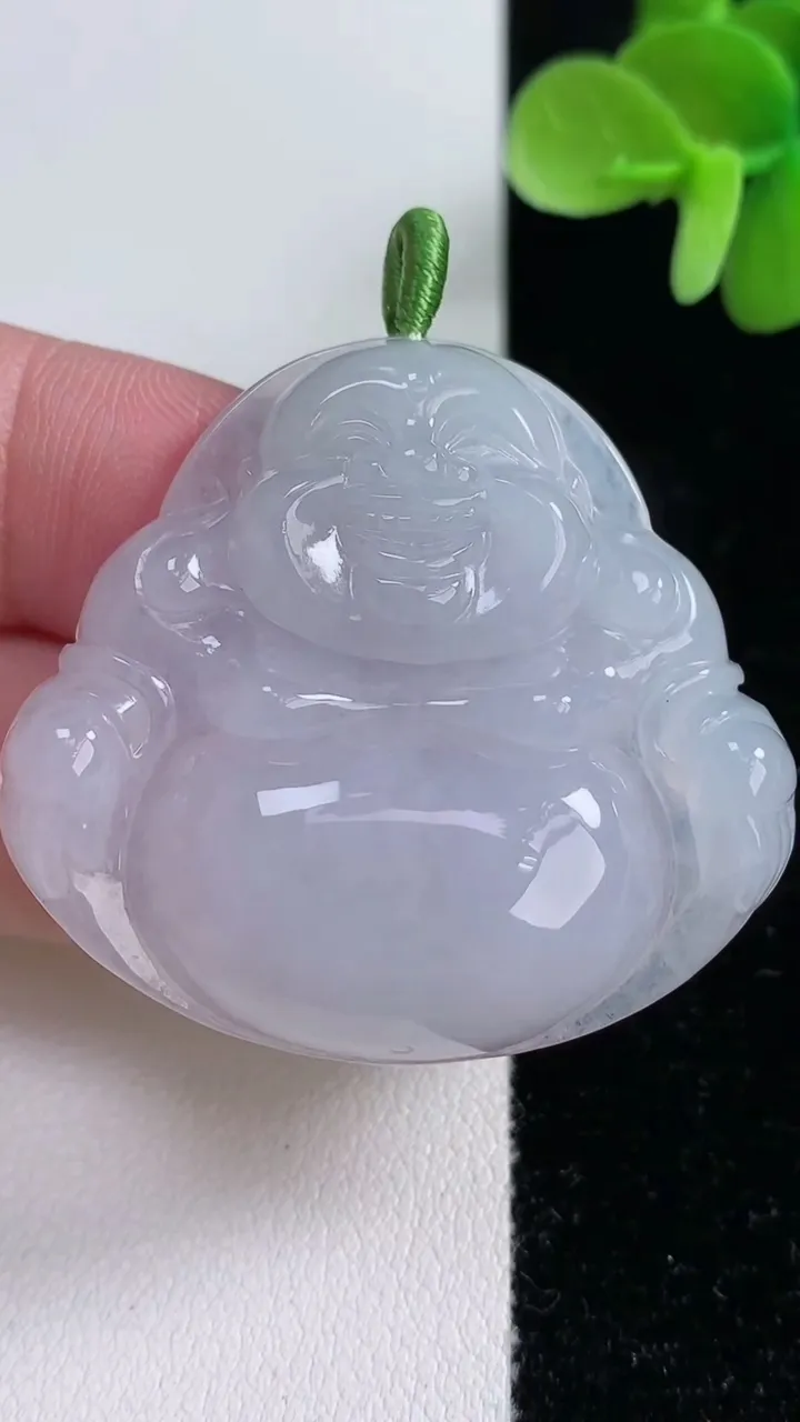 天然A货翡翠佛公吊坠，尺寸38.3-41.8-7.2，重量:18.62g
12月13日