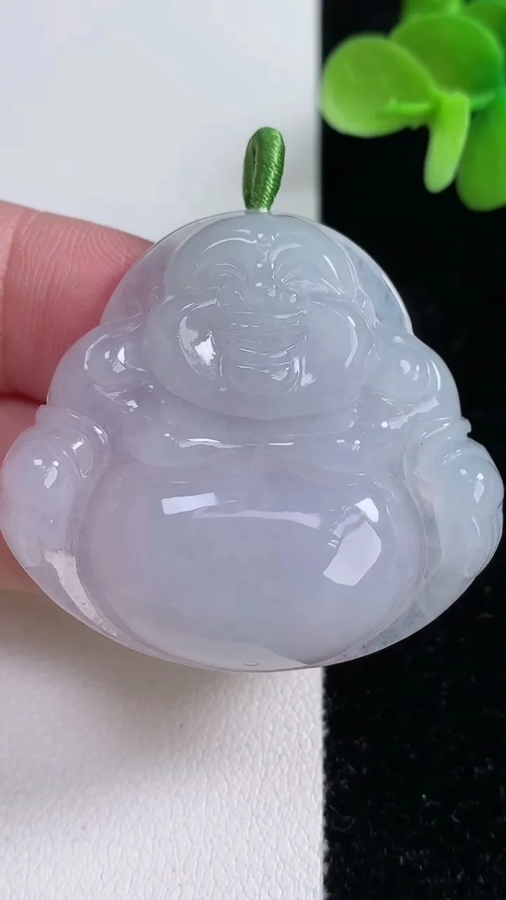 天然A货翡翠佛公吊坠，尺寸38.3-41.8-7.2，重量:18.62g
12月13日