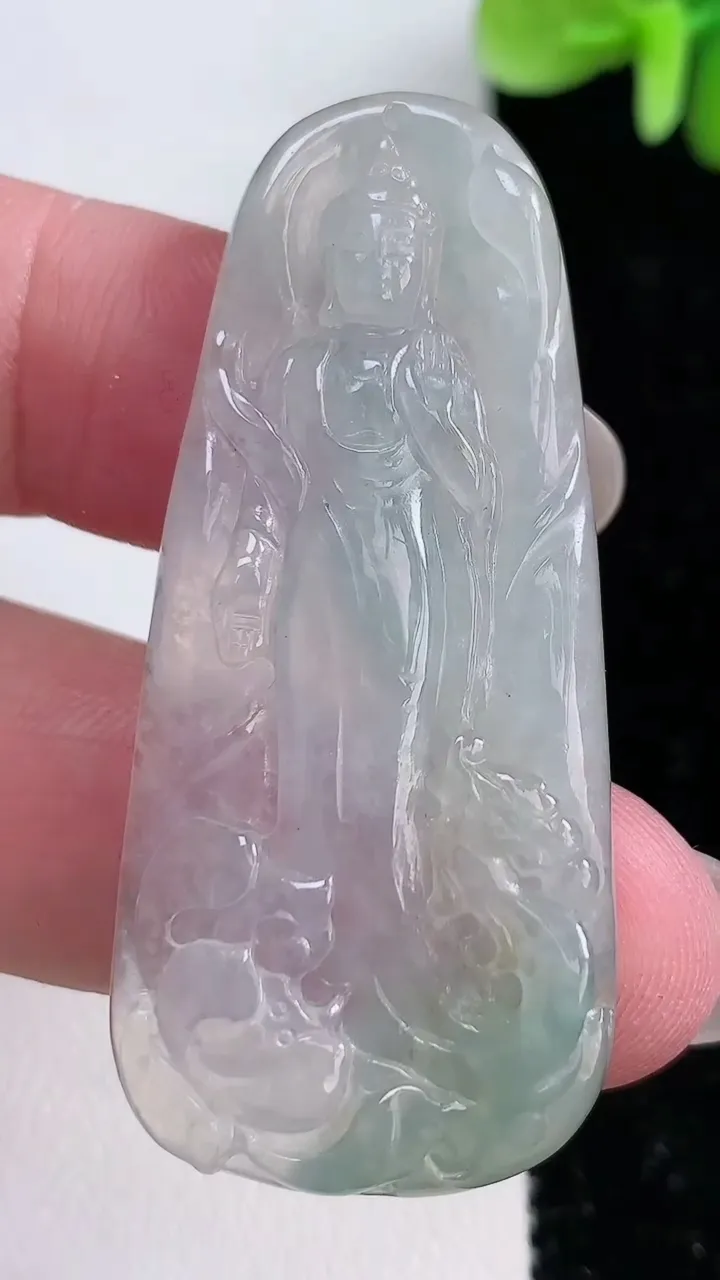 天然A货翡翠阿弥陀佛吊坠，尺寸51-23-5.5，重:12.64g
12月14日