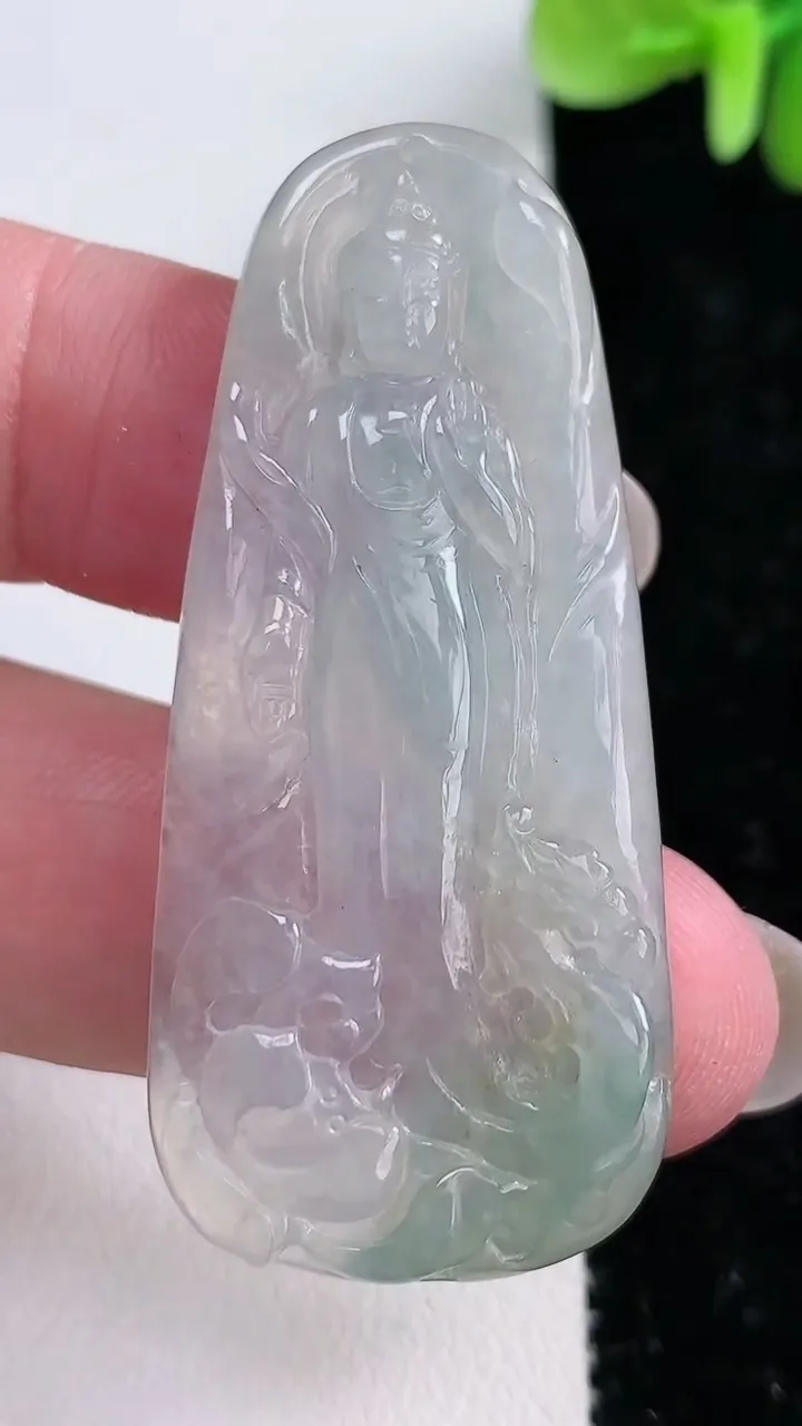 天然A货翡翠阿弥陀佛吊坠，尺寸51-23-5.5，重:12.64g
12月14日