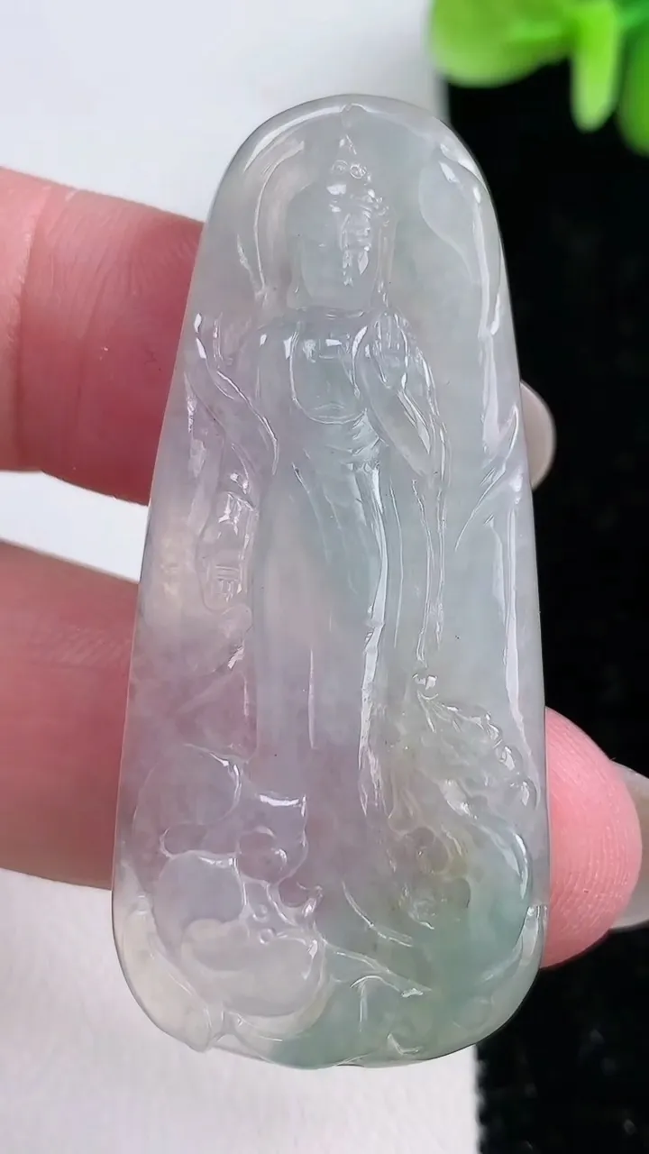 天然A货翡翠阿弥陀佛吊坠，尺寸51-23-5.5，重:12.64g
12月14日
