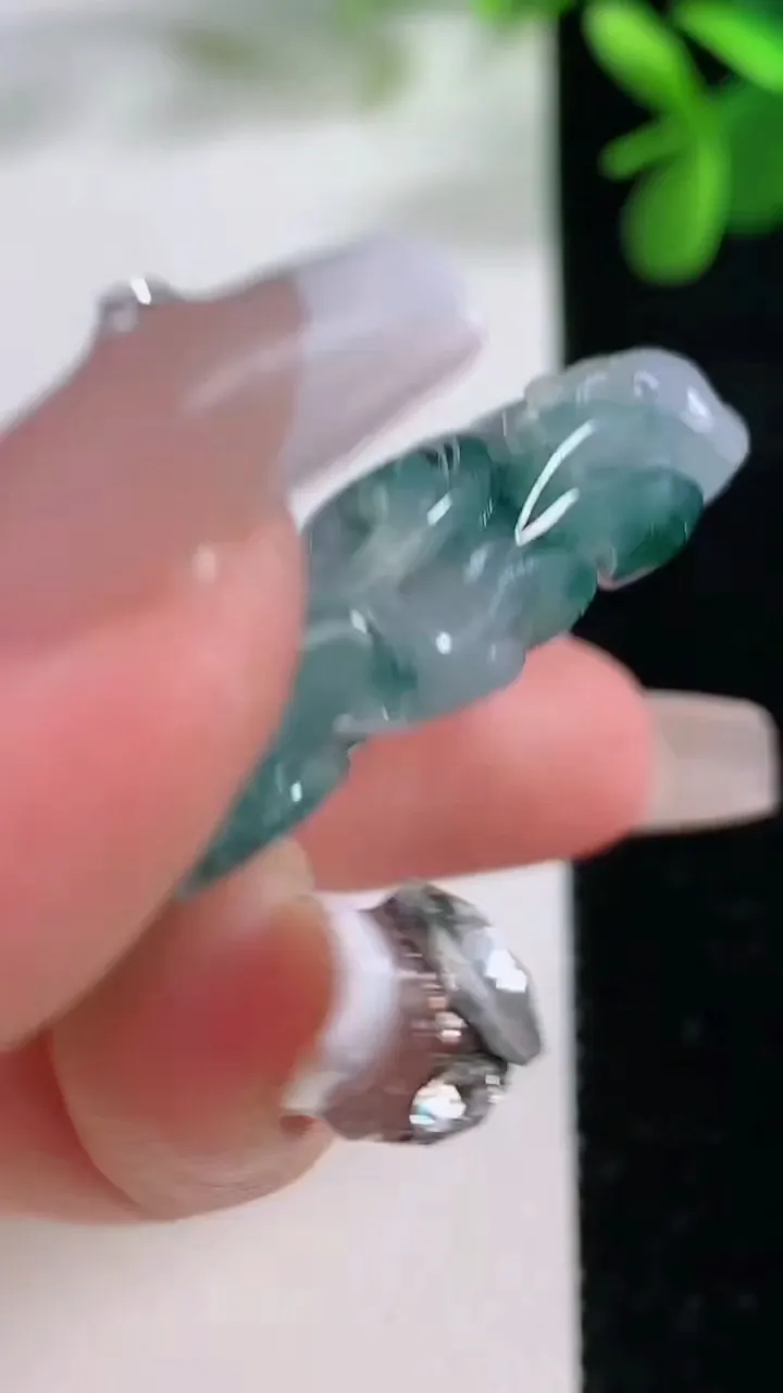 天然A货翡翠紫罗兰飘花节节高升 竹节吊坠，尺寸51.7-36.8-8，重量:30.85g
12月19日