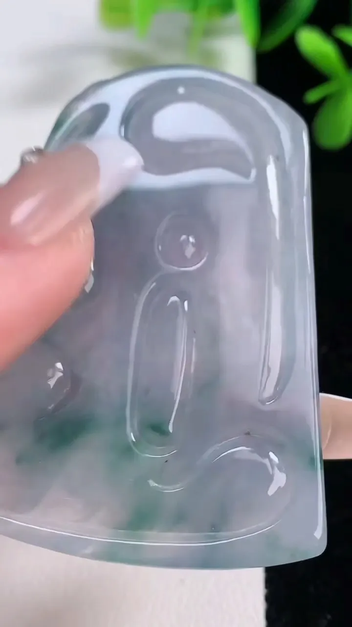 天然A货翡翠紫罗兰文殊菩萨吊坠，尺寸58-42-5.6，重:24.34g
12月19日