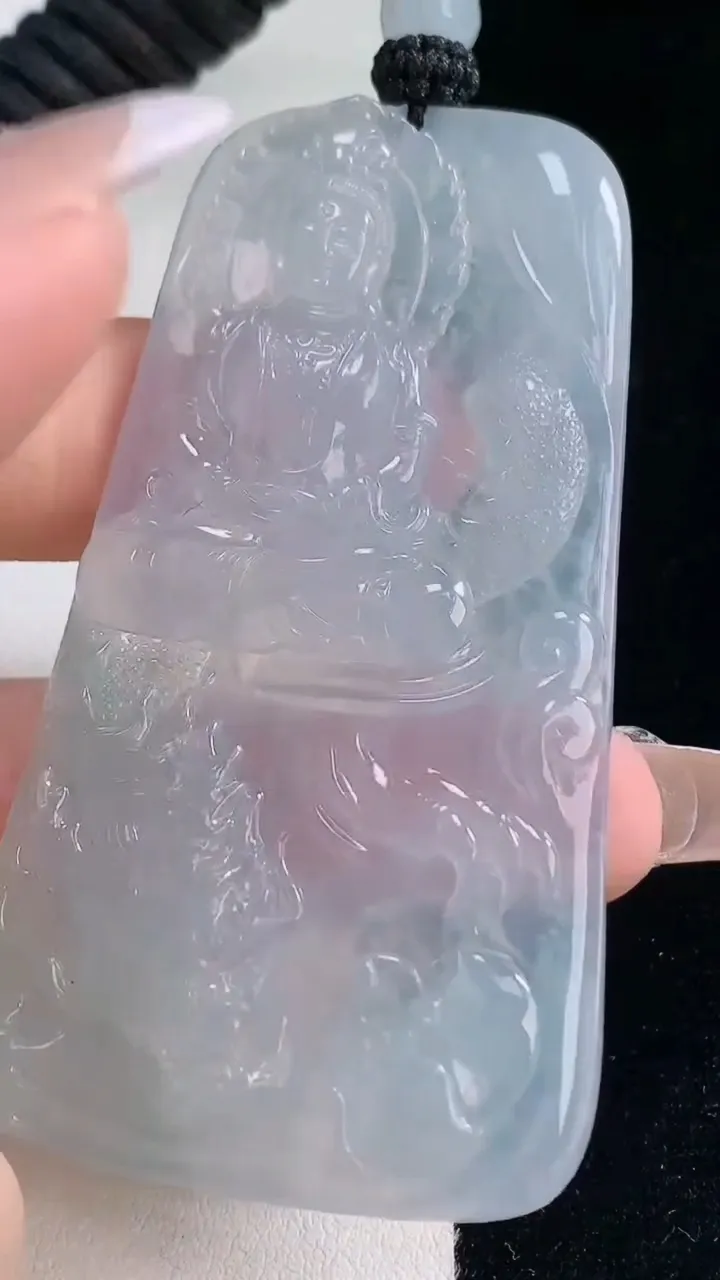 天然A货翡翠祥龙观音菩萨吊坠，尺寸71.2-39.7-4.7，重量:39.52g
12月20日